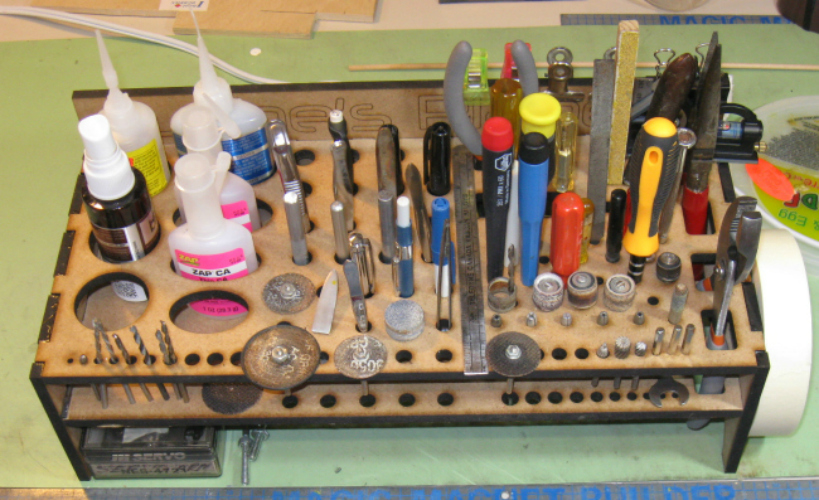 Desk Top Organizer with Tools