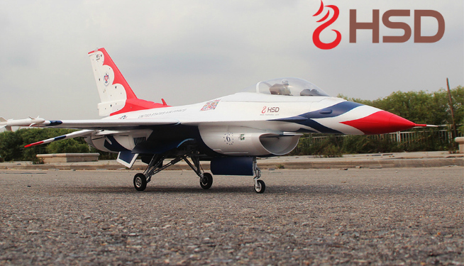 HSD F-16 T-Bird front low view